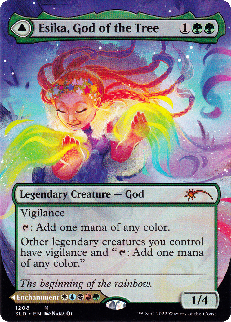 Esika, God of the Tree (Display Commander) - Thick Stock (SLD-1208) [Secret Lair] Drop (Borderless) MTG Single Wizards of the Coast