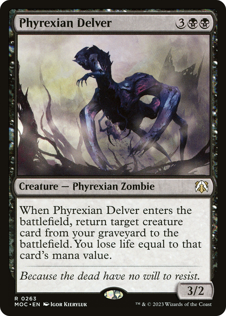 Phyrexian Delver (MOC-263) [March of the Machine Commander] MTG Single Wizards of the Coast