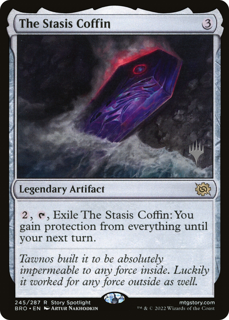 The Stasis Coffin (PPBRO-245P) [The Brothers' War Promos] Foil MTG Single Wizards of the Coast