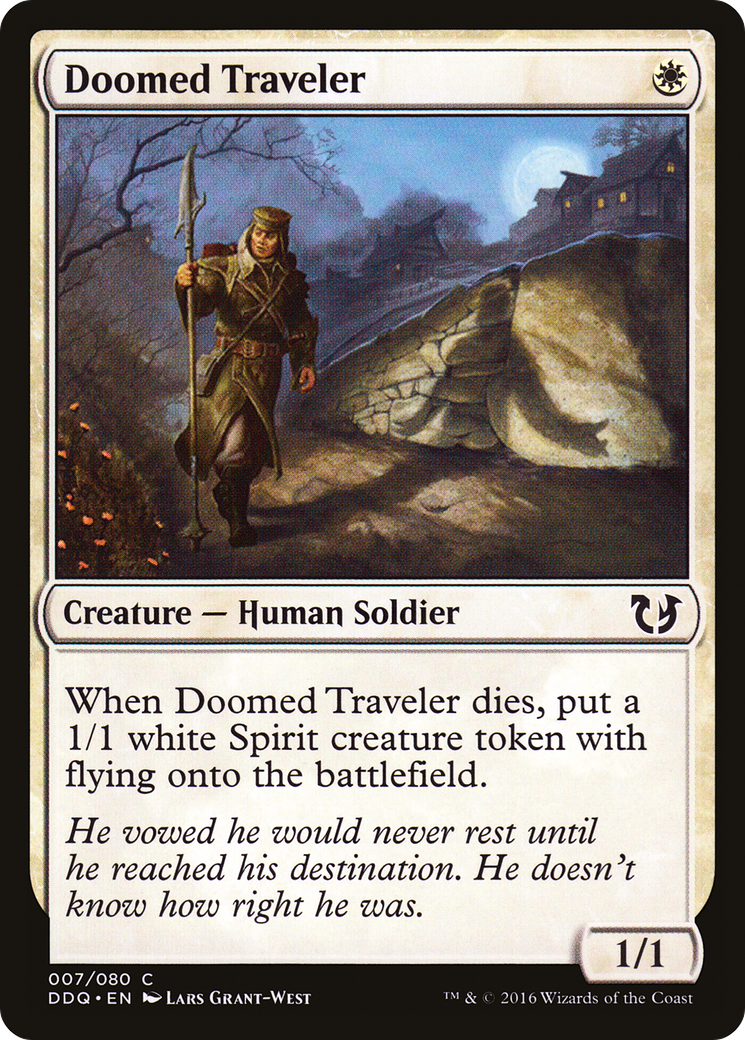 Doomed Traveler (DDQ-007) [Misc] Duel Decks: Blessed vs. Cursed MTG Single Wizards of the Coast