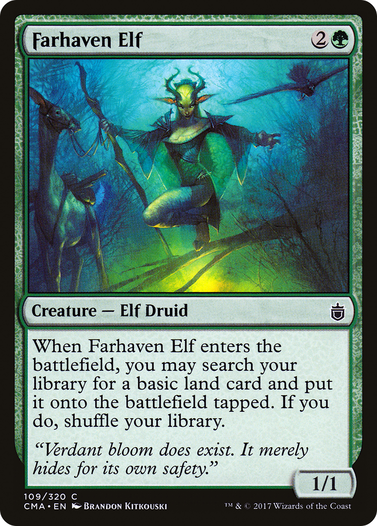 Farhaven Elf (CMA-109) [Commander Anthology] MTG Single Wizards of the Coast