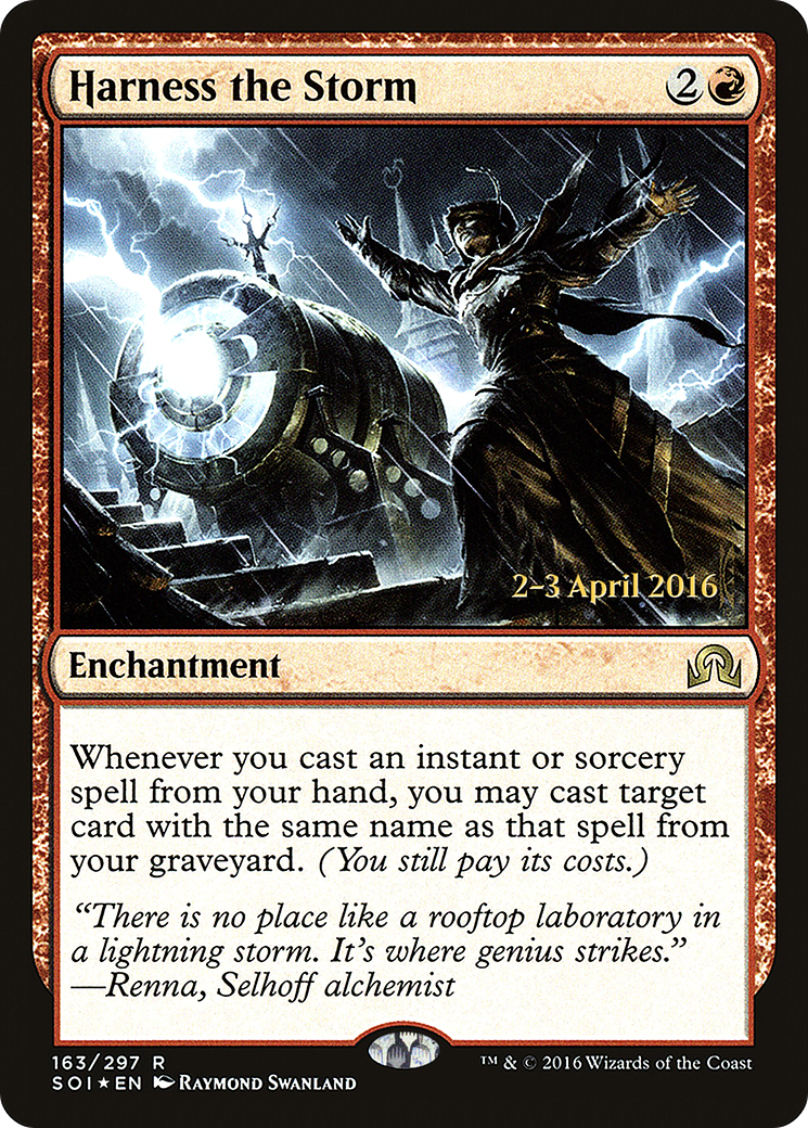 Harness the Storm (PRE-163) [Shadows over Innistrad Promos] Foil MTG Single Wizards of the Coast