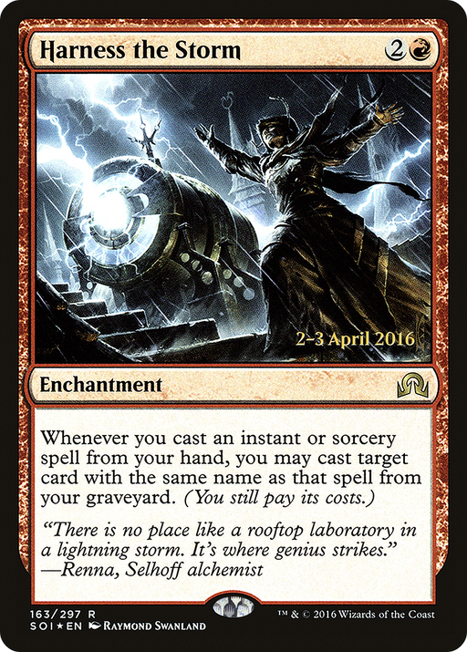Harness the Storm (PRE-163) [Shadows over Innistrad Promos] Foil MTG Single Wizards of the Coast
