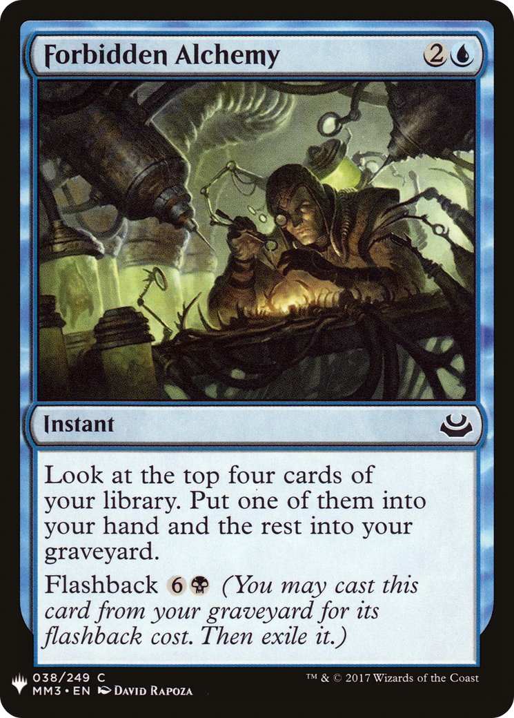 Forbidden Alchemy (LIST-038) [Mystery Booster] The List MTG Single Wizards of the Coast