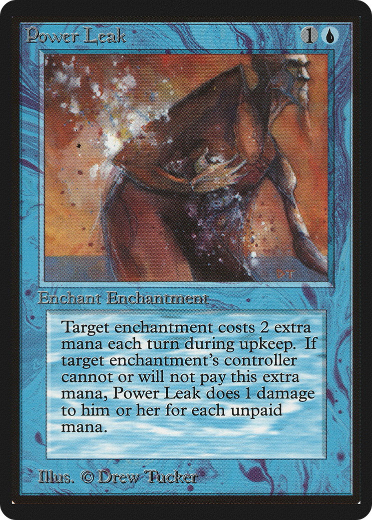 Power Leak (LEB-072) [Oldschool] Limited Edition Beta MTG Single Wizards of the Coast