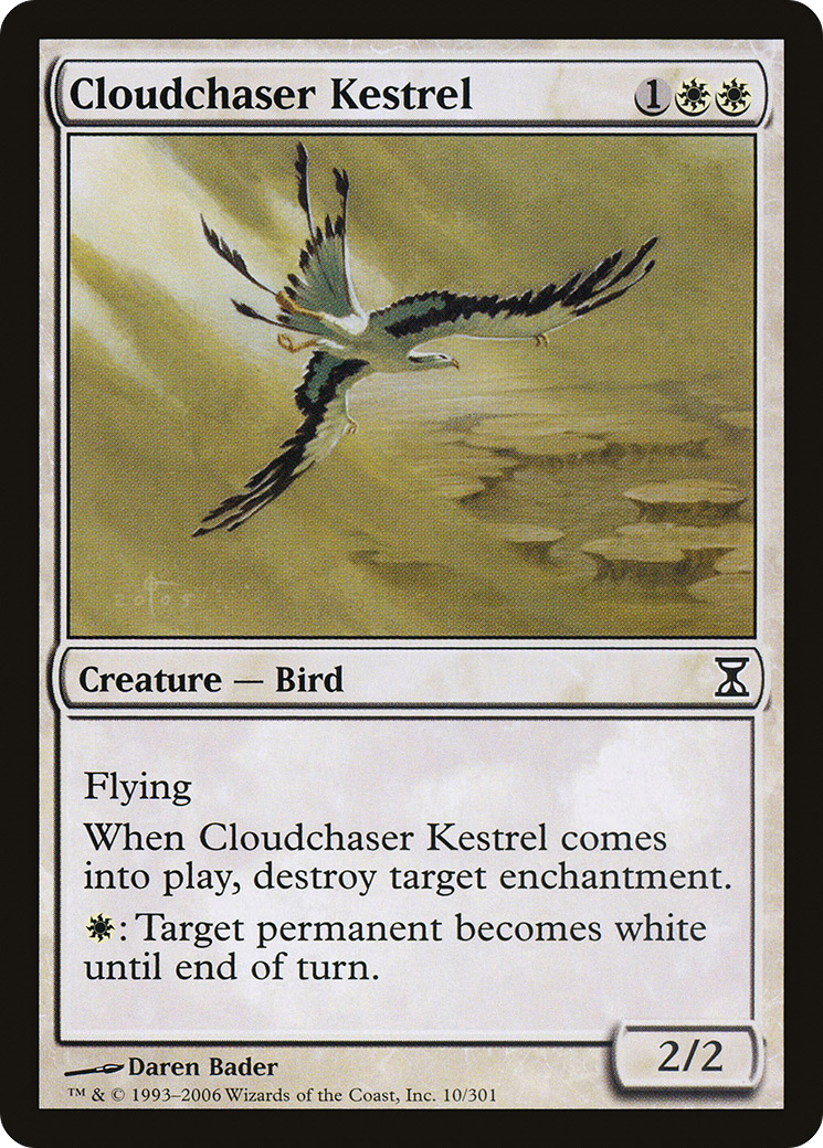 Cloudchaser Kestrel (TSP-010) [Time Spiral] Foil MTG Single Wizards of the Coast