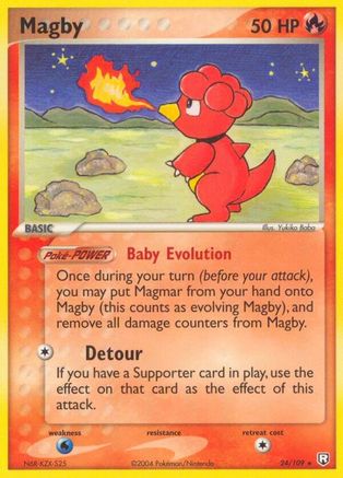 Magby 24/109 [EX: Team Rocket Returns] Pokemon Single Pokémon