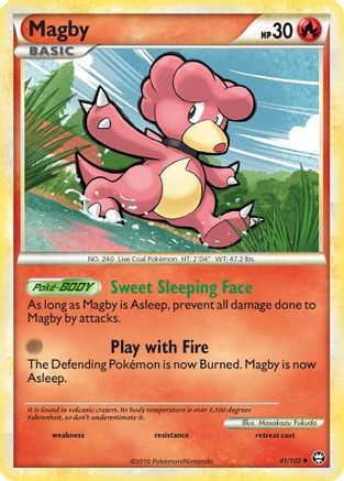 Magby (/102) [HGSS: Triumphant] Pokemon Single Pokémon