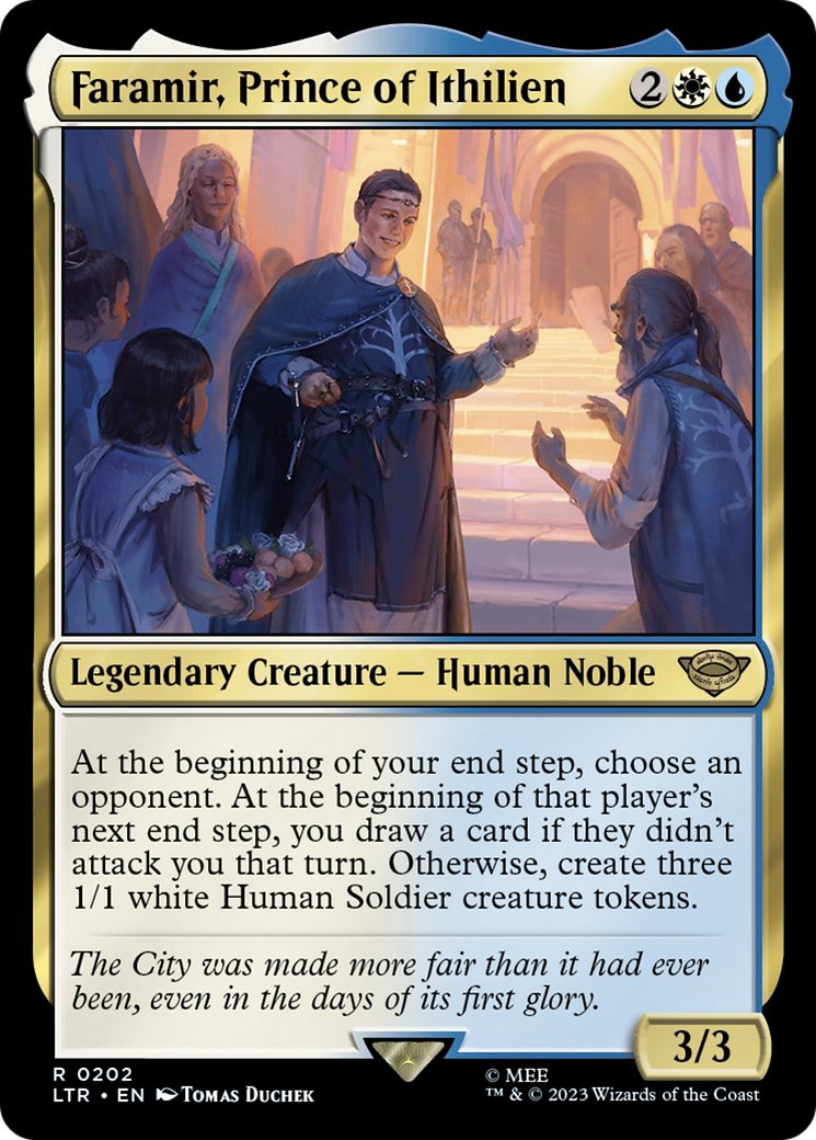 Faramir, Prince of Ithilien (LTR-202) [The Lord of the Rings: Tales of Middle-earth] Foil MTG Single Wizards of the Coast