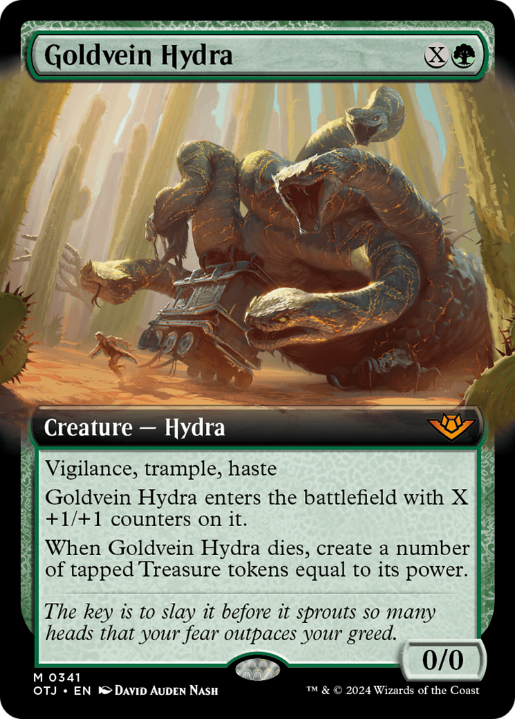 Goldvein Hydra (OTJ-341) [Outlaws of Thunder Junction] (Extended Art) MTG Single Wizards of the Coast