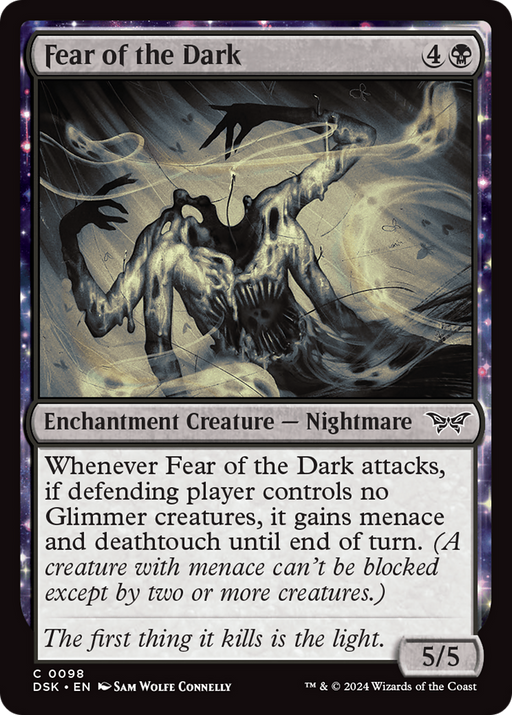 Fear of the Dark (DSK-098) [Duskmourn: House of Horror] MTG Single Wizards of the Coast