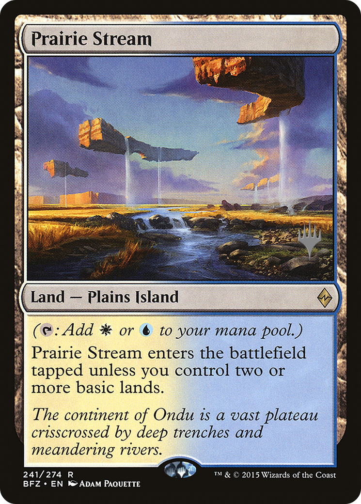 Prairie Stream (PPKHM-241P) [Battle for Zendikar Promos] Foil MTG Single Wizards of the Coast