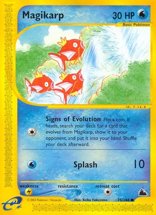 Magikarp 075/144 Reverse Holofoil [Vintage: Skyridge] Pokemon Single Pokémon