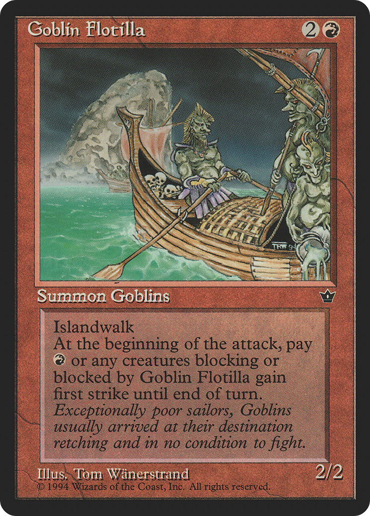 Goblin Flotilla (FEM-055) [Fallen Empires] MTG Single Wizards of the Coast