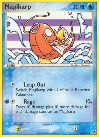 Magikarp (64/107) Reverse Holofoil [EX: Deoxys] Pokemon Single Pokémon