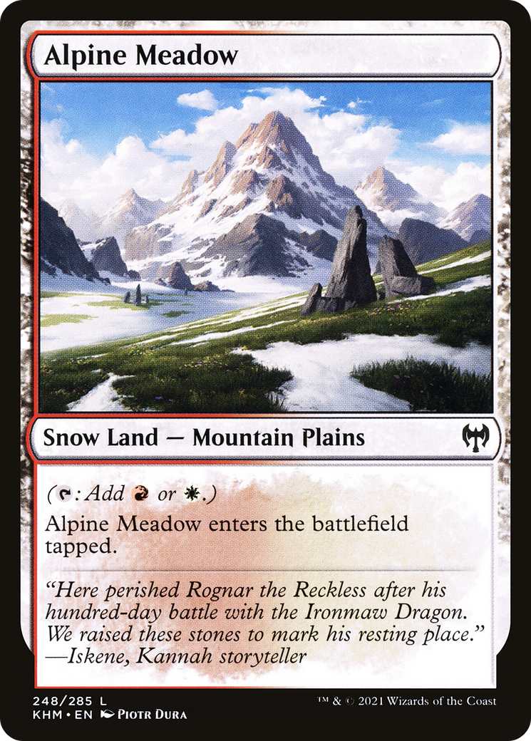 Alpine Meadow (KHM-248) [Kaldheim] MTG Single Wizards of the Coast