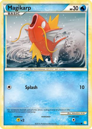 Magikarp (72/123) Reverse Holofoil [HGSS: Base Set] Pokemon Single Pokémon