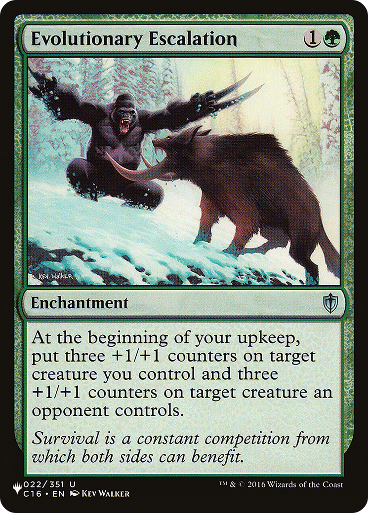 Evolutionary Escalation (LIST-022/351) [Mystery Booster] The List MTG Single Wizards of the Coast