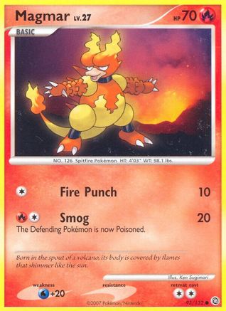 Magmar 93/132 [DP: Secret Wonders] Pokemon Single Pokémon