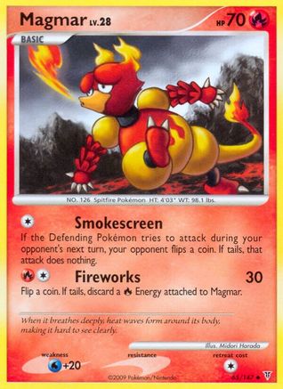 Magmar (/147) [Platinum: Supreme Victors] Pokemon Single Pokémon