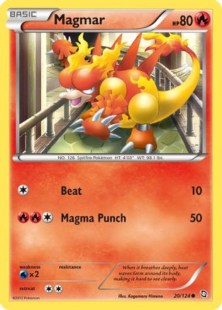 Magmar (/124) Reverse Holofoil [BW: Dragons Exalted] Pokemon Single Pokémon