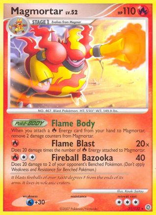 Magmortar (/132) Reverse Holofoil [DP: Secret Wonders] Pokemon Single Pokémon