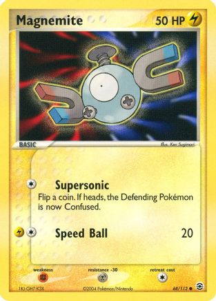 Magnemite (68/112) Reverse Holofoil [EX: FireRed & LeafGreen] Pokemon Single Pokémon