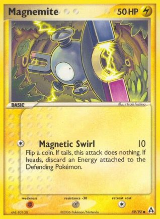 Magnemite (59/92) Reverse Holofoil [EX: Legend Maker] Pokemon Single Pokémon