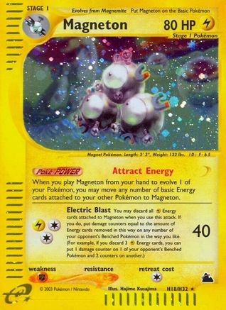 Magneton (H18) (/144) Holofoil [Vintage: Skyridge] Pokemon Single Pokémon