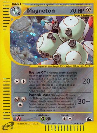 Magneton (H19) (/144) Holofoil [Vintage: Skyridge] Pokemon Single Pokémon