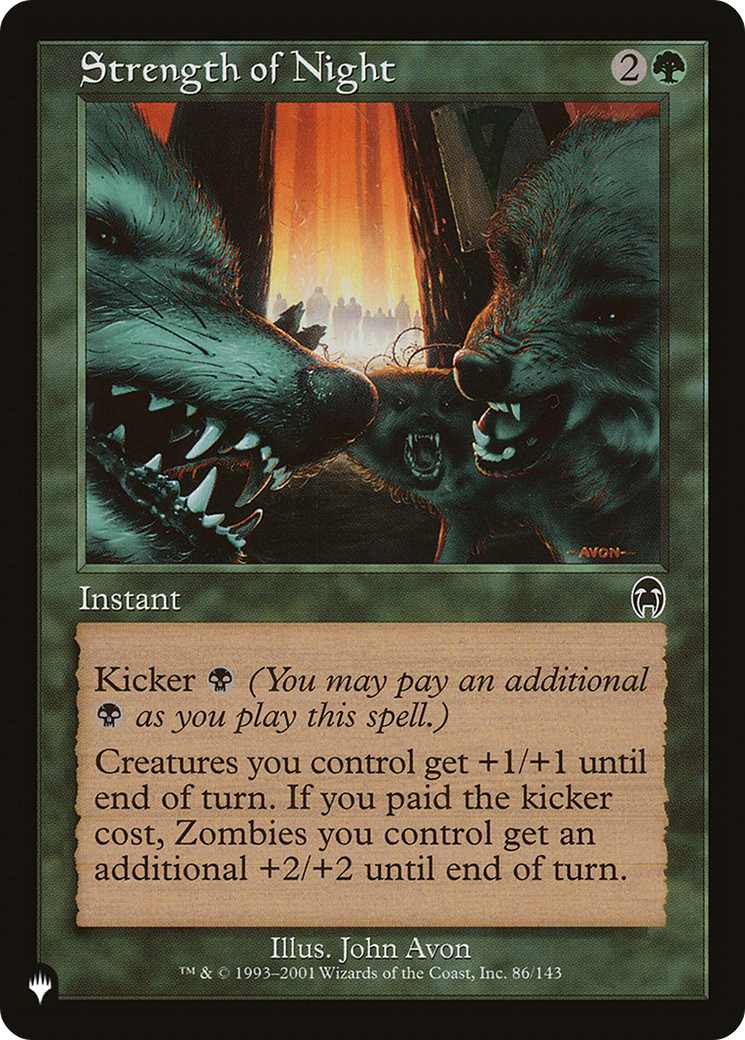 Strength of Night (LIST-APC-86) [Mystery Booster] The List MTG Single Wizards of the Coast