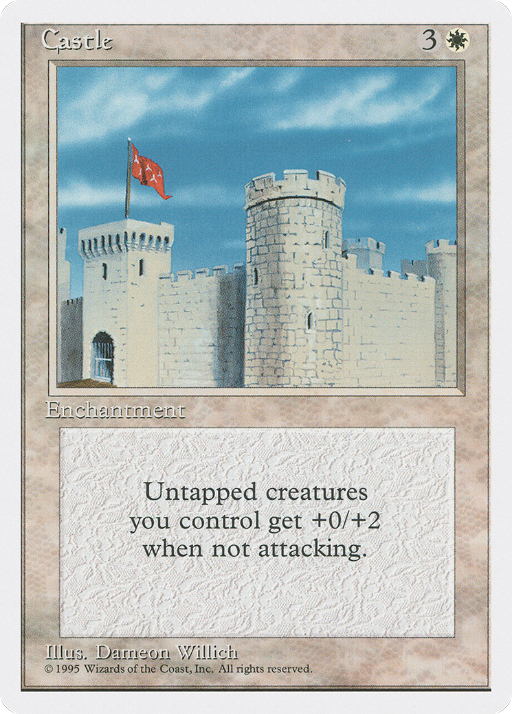 Castle (4ED-012) [Fourth Edition] MTG Single Wizards of the Coast
