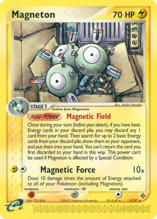 Magneton - 17/97 (17/97) Reverse Holofoil [EX: Dragon] Pokemon Single Pokémon