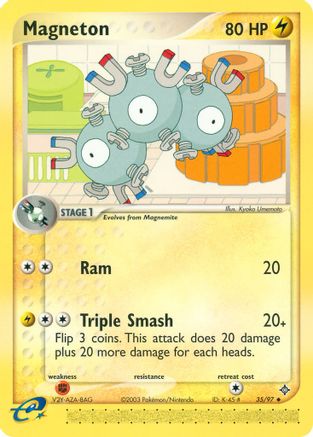 Magneton - 35/97 (35/97) Reverse Holofoil [EX: Dragon] Pokemon Single Pokémon