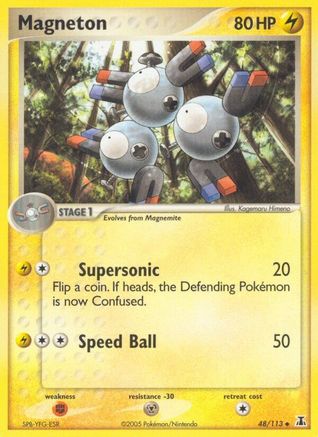 Magneton (48/113) [EX: Delta Species] Pokemon Single Pokémon