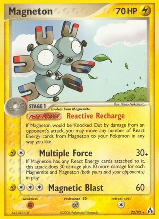 Magneton (/92) Reverse Holofoil [EX: Legend Maker] Pokemon Single Pokémon