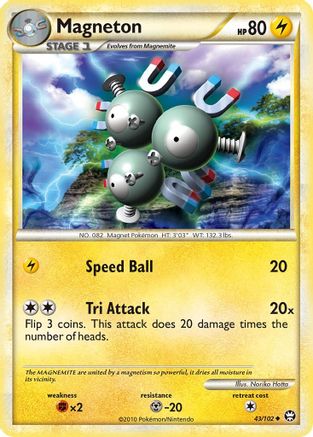 Magneton (43/102) - [HGSS: Triumphant] Pokemon Single Pokémon