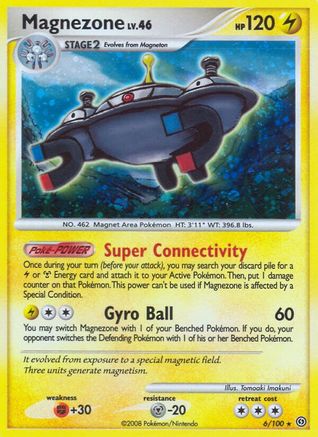 Magnezone (6) (/100) Reverse Holofoil [DP: Stormfront] Pokemon Single Pokémon