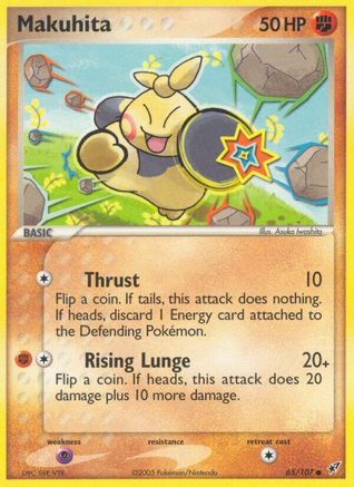 Makuhita (/107) [EX: Deoxys] Pokemon Single Pokémon