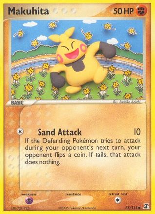 Makuhita (75/113) [EX: Delta Species] Pokemon Single Pokémon