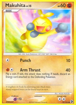 Makuhita (/106) [DP: Great Encounters] Pokemon Single Pokémon