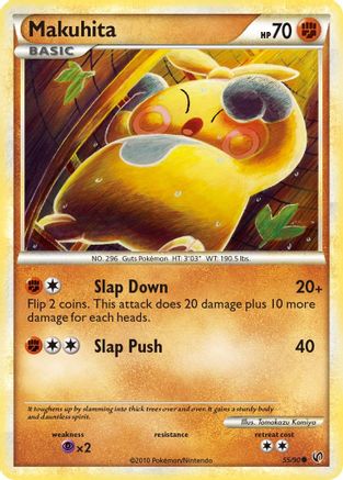 Makuhita (55/90) Reverse Holofoil [HGSS: Undaunted] Pokemon Single Pokémon