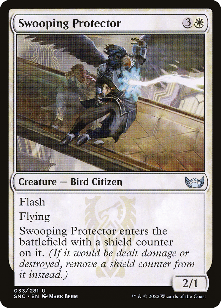 Swooping Protector (SNC-033) [Streets of New Capenna] Foil MTG Single Wizards of the Coast