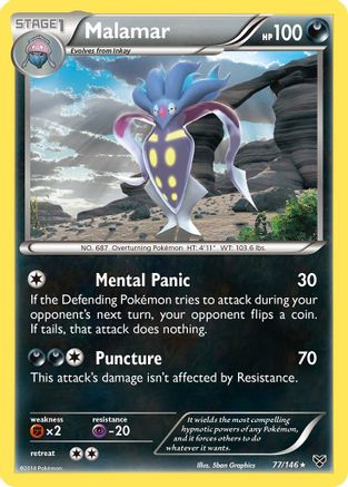 Malamar (77) (/146) Reverse Holofoil [XY: Base Set] Pokemon Single Pokémon