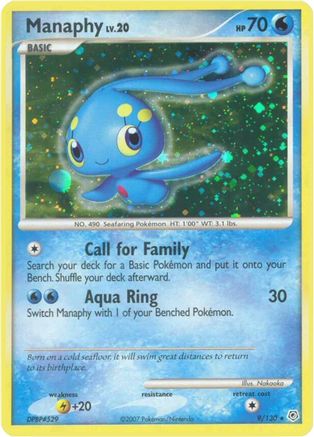 Manaphy (9/130) Reverse Holofoil [DP: Base Set] Pokemon Single Pokémon