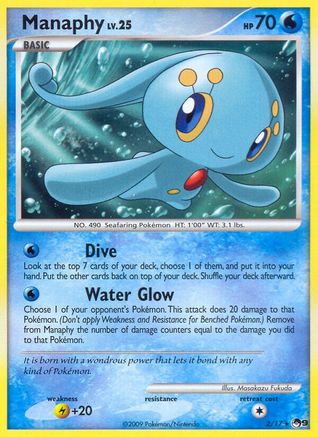 Manaphy (/17) Holofoil [Promos: POP Series 9] Pokemon Single Pokémon