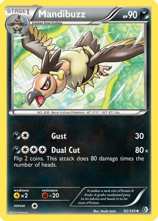 Mandibuzz (/149) [BW: Boundaries Crossed] Pokemon Single Pokémon