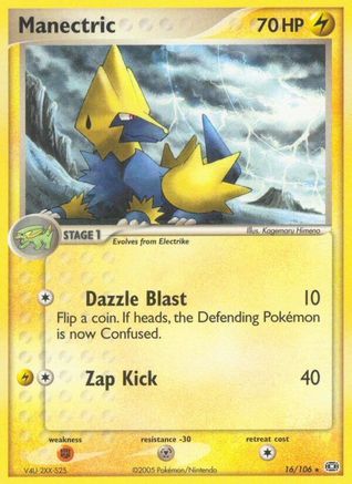 Manectric - 016/106 (/106) Reverse Holofoil [EX: Emerald] Pokemon Single Pokémon