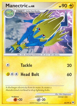 Manectric (44/99) Reverse Holofoil [Platinum: Arceus] Pokemon Single Pokémon