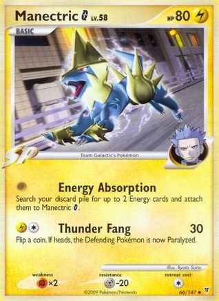 Manectric G (/147) Reverse Holofoil [Platinum: Supreme Victors] Pokemon Single Pokémon